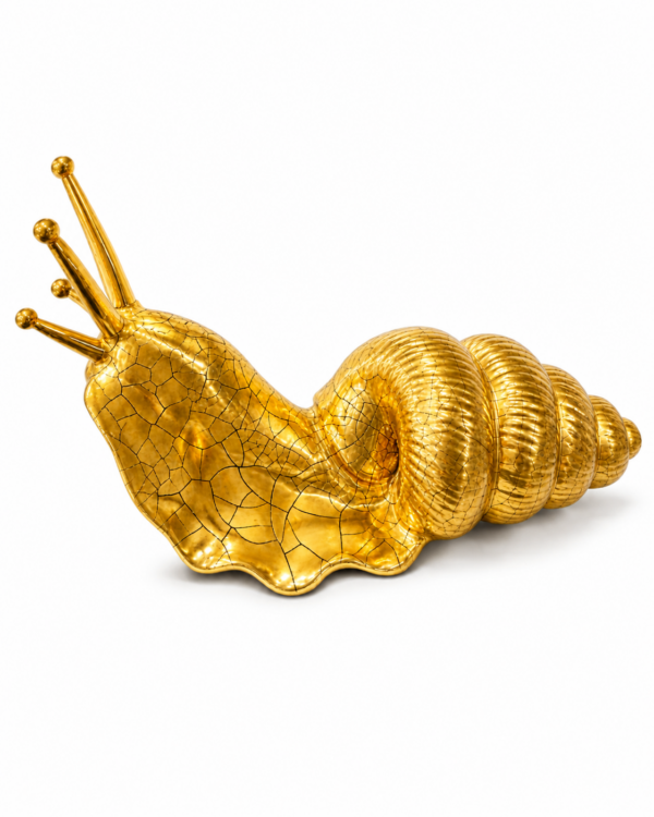 Lumaca in Ceramica con Oro 24K